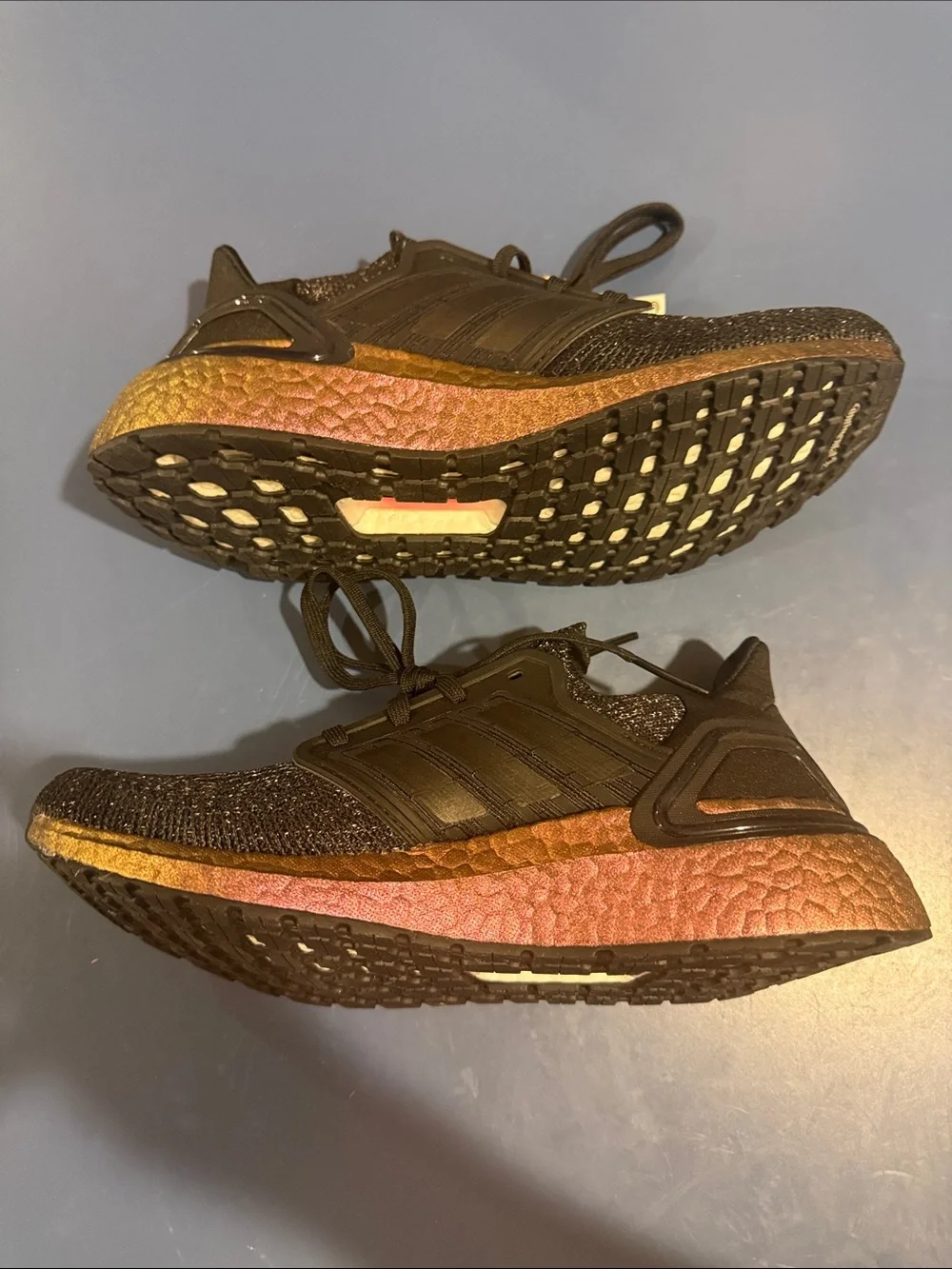 adidas Ultraboost Gold Glitter Black & Bronze Gradient Running Sneaker Shoe NWT